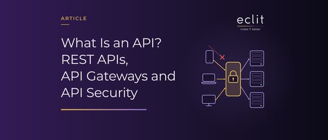 What Is an API? REST APIs, API Gateways and API Security
