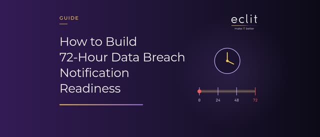 How to Build 72-Hour Data Breach Notification Readiness