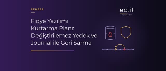 Fidye Yazılımı Kurtarma Planı: Değiştirilemez Yedek ve Journal ile Geri Sarma