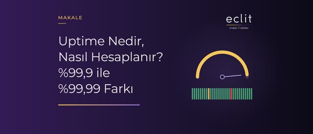 Uptime Nedir, Nasıl Hesaplanır? %99,9 ile %99,99 Farkı
