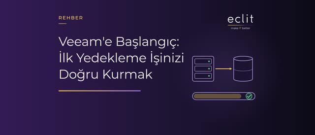 Veeam'e Başlangıç: İlk Yedekleme İşinizi Doğru Kurmak