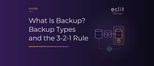 What Is Backup? Backup Types and the 3-2-1 Rule