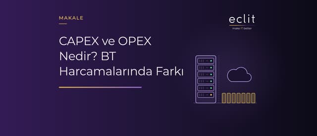 CAPEX ve OPEX Nedir? BT Harcamalarında Farkı
