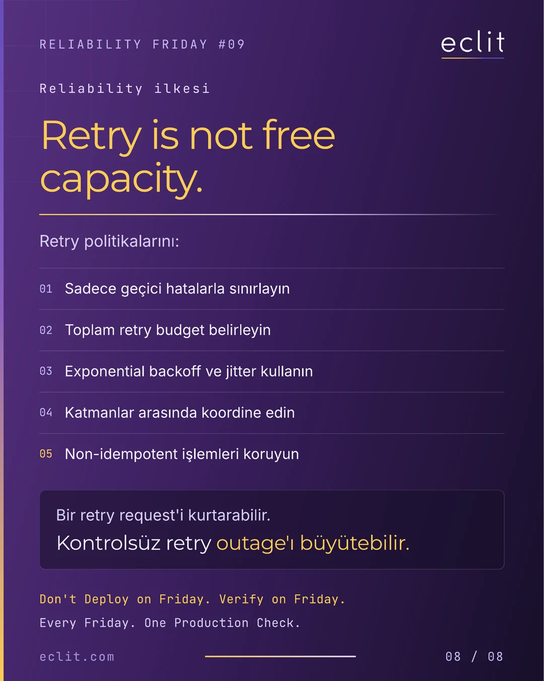 Reliability Friday 09: How Load Balancer Retries Multiply Backend Traffic — 8/8